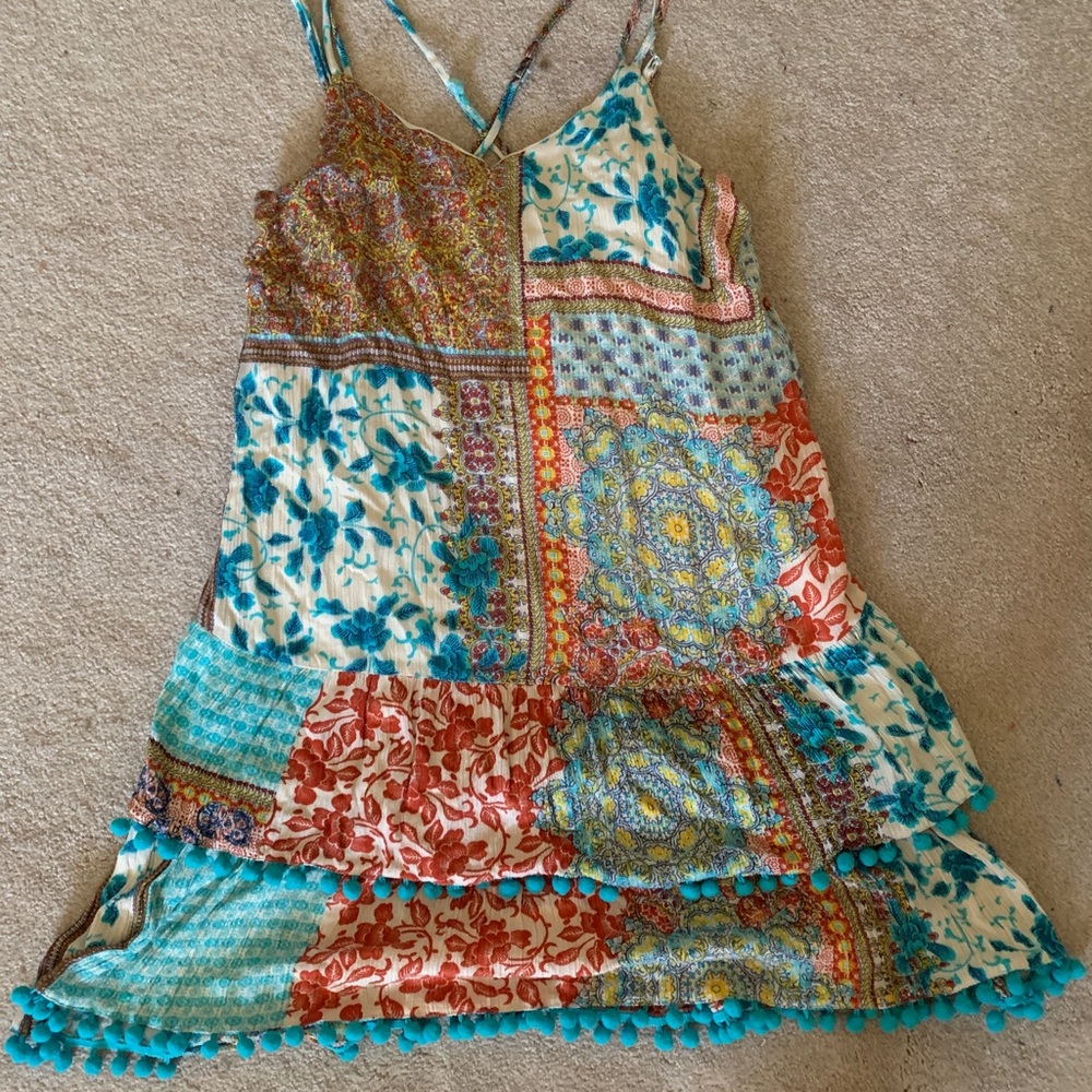 tiered mini dress